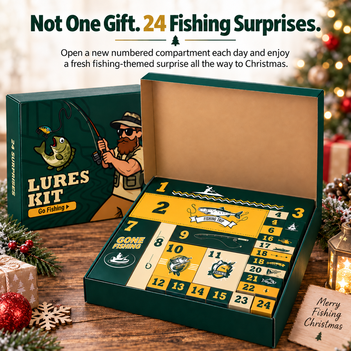 🎣Fishing Advent Calendar — 24 Days of Fishing Surprises for Anglers