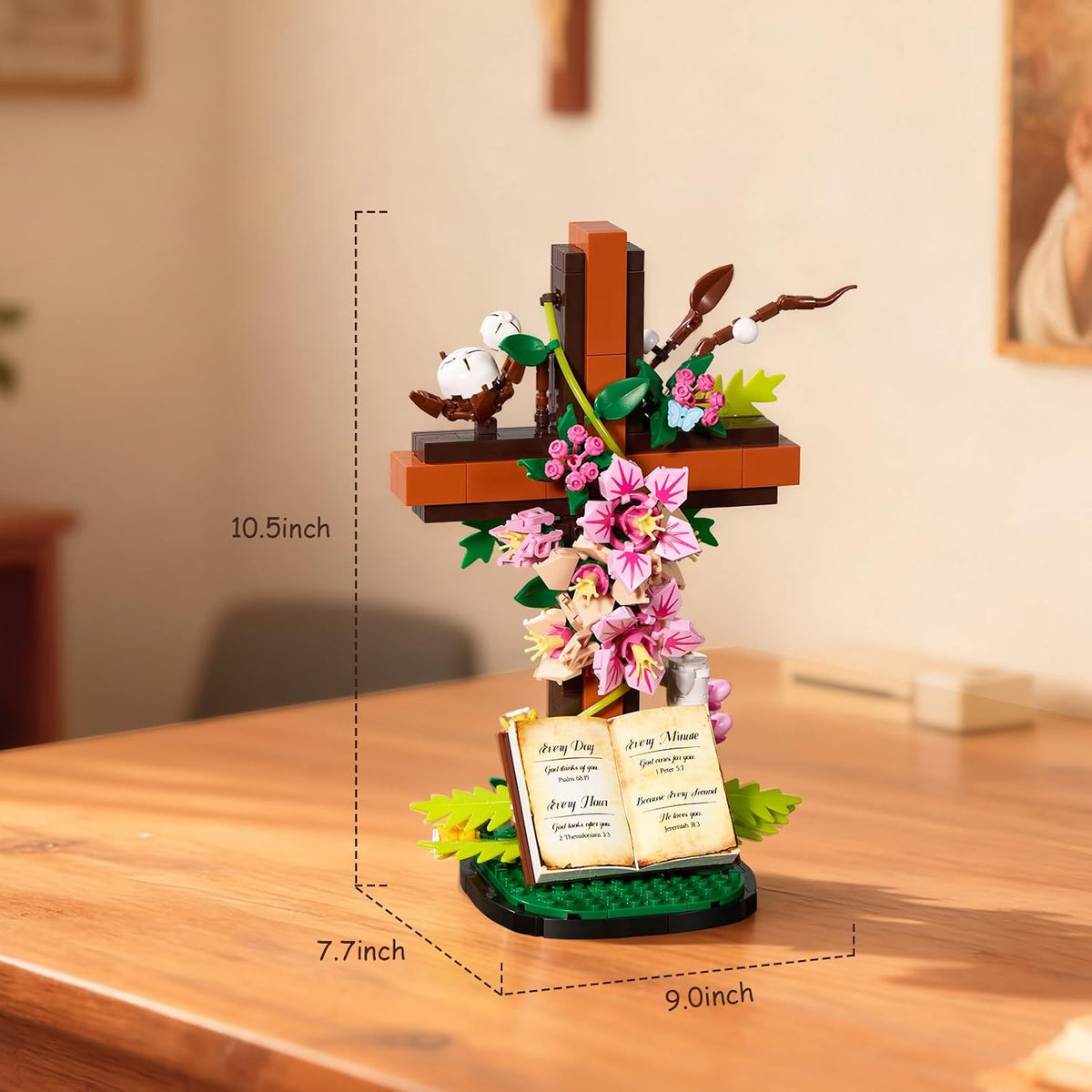 🌸✝️Jesus Cross Flower Building Set🎁