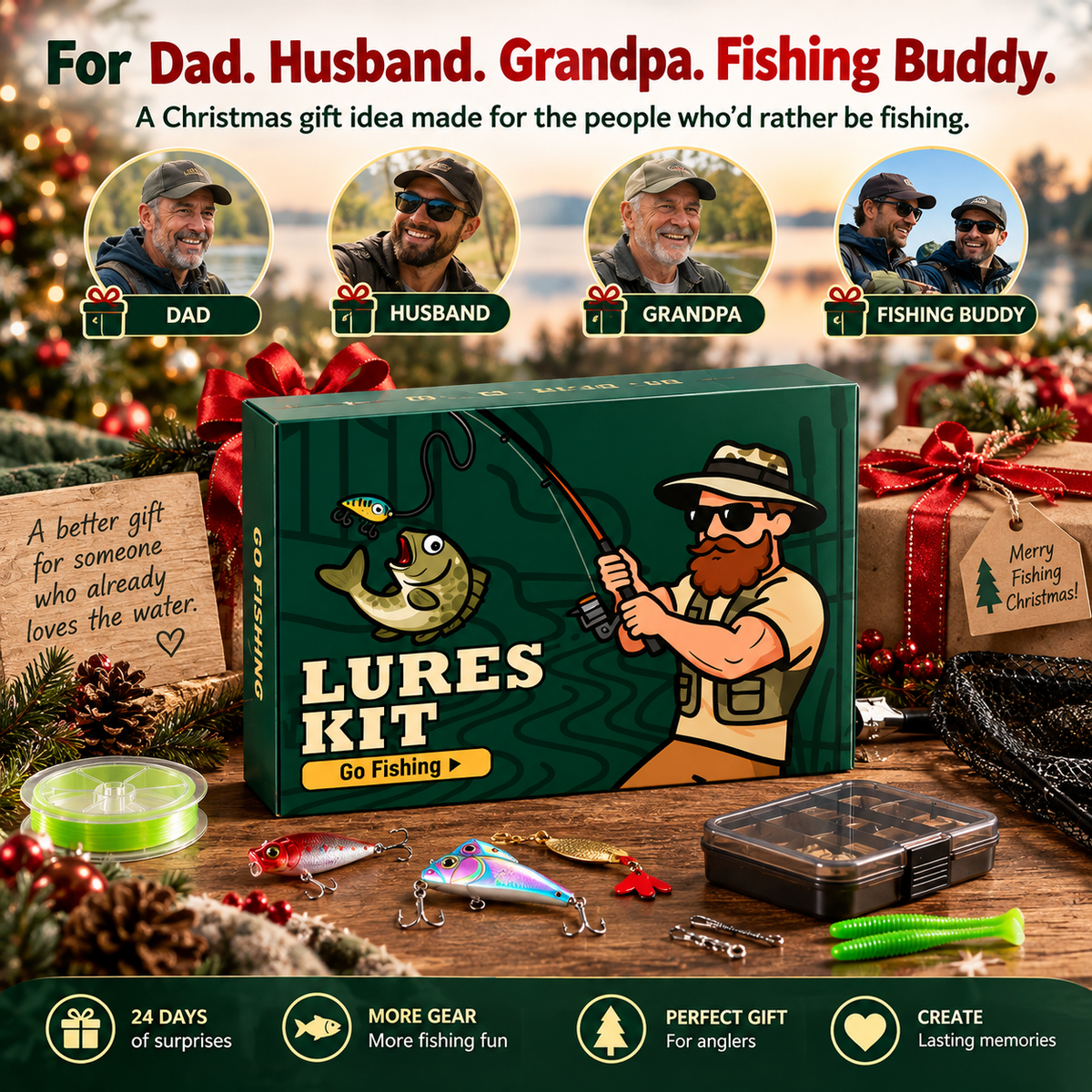 🎣Fishing Advent Calendar — 24 Days of Fishing Surprises for Anglers