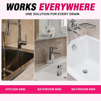 🫧 Foaming Drain Cleaner & Deodorizer – Easy Sink & Drain Care, 2-Pack