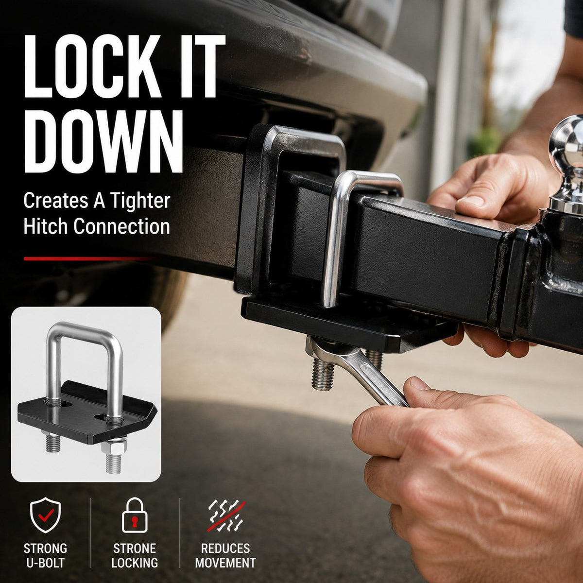 🚙Heavy-Duty Trailer Hitch Anti-Rattle Stabilizer