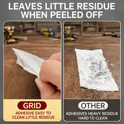 🔥 Heavy-Duty Double-Sided Grid Tape – Strong Hold , Easy Tear & Clean Removal