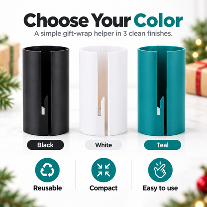 🎁 Wrapping Paper Cutter – Clip, Slide & Cut Straighter