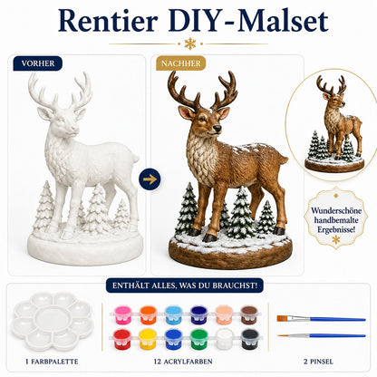 🎨 Anfängerfreundliches DIY-Weihnachtsfiguren-Malset | Gestalte deine eigene festliche Weihnachtsdekoration 🎄💕