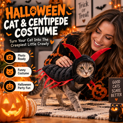 🐛Halloween Cat And Centipede Costume