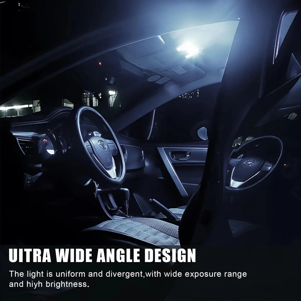 💯 Super Bright White Interior Car Lights Kit Set