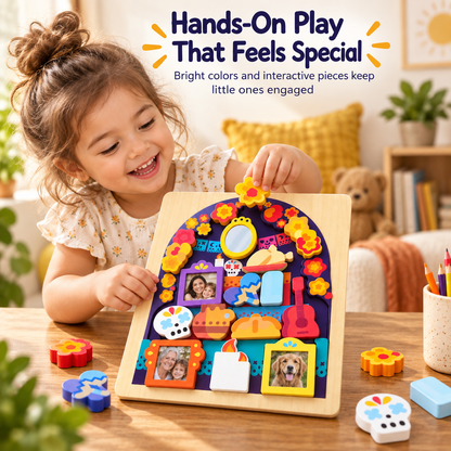 💛 Personalized Family Memory Ofrenda Board – Interactive Photo Keepsake Puzzle