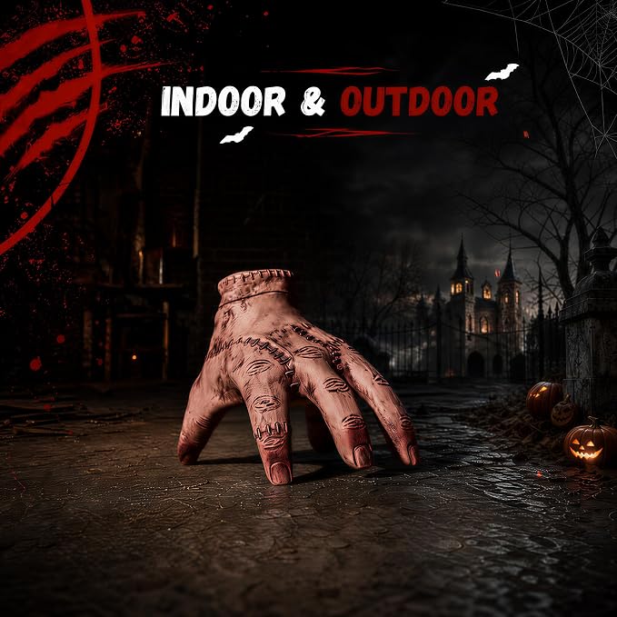 🎃Crawling Severed Hand Prop – Moving Halloween Horror with Creepy Sound👻
