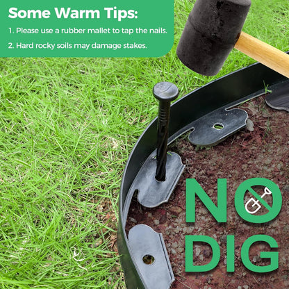 🌱 Flexible No-Dig Garden Edging Kit – Create Clean Borders Fast