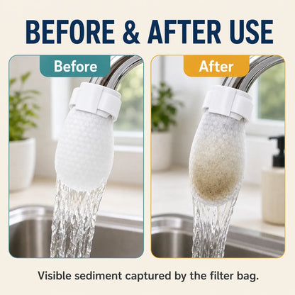 🚰 See What Your Faucet Leaves Behind – Cotton Sediment Filter Bags
