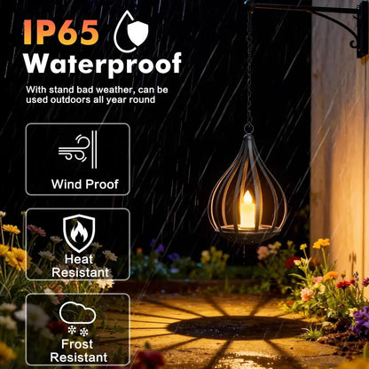 ☀️Solar Teardrop Lantern — Flickering Candle Light for Garden & Patio