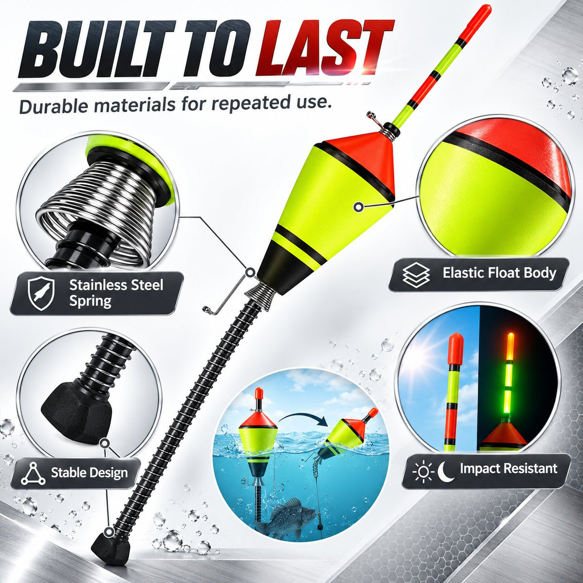 Auto Spring Fishing Float for Freshwater Saltwater Fishing