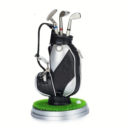 ⛳Bring the Fairway to Your Desk — Golf Pen Holder + 3-Pen Set