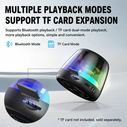 🎵Portable RGB Bluetooth Speaker with Magnetic Phone Stand