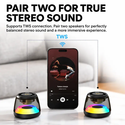 🎵Portable RGB Bluetooth Speaker with Magnetic Phone Stand