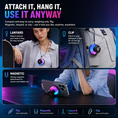 🎵Portable RGB Bluetooth Speaker with Magnetic Phone Stand