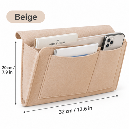 🛏️ Bedside Storage Organizer – Keep Phones, Books & Remotes Within Reach