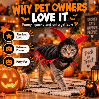 🐛Halloween Cat And Centipede Costume