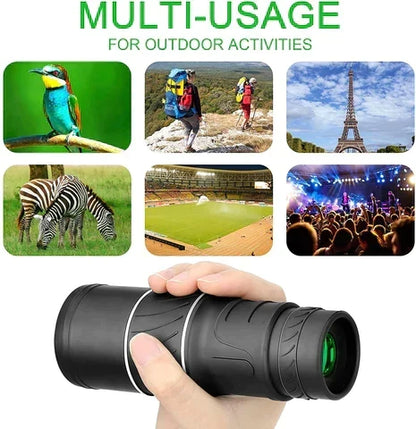 16×52 Compact Monocular Telescope – Clearer Views for Travel & Outdoors