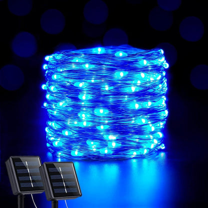 Solar Outdoor String Lights with 8 Modes