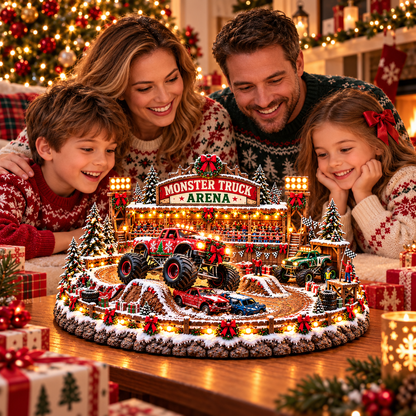 🚗🎄 Christmas Classic Gas Station Village™ – Lighted Vintage American Gas Station with Classic Cars