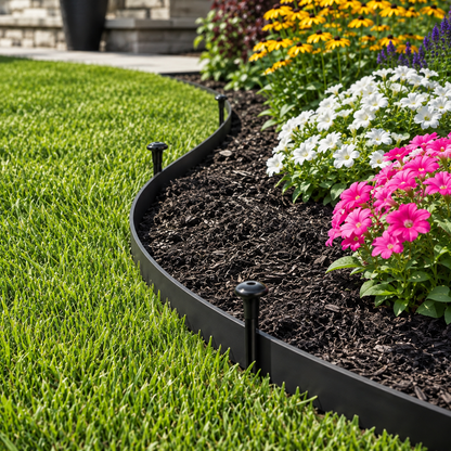 🌱 Flexible No-Dig Garden Edging Kit – Create Clean Borders Fast