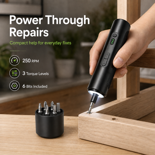 🔧 35-in-1 Rechargeable Electric Screwdriver — Compact Power for Everyday Fixes