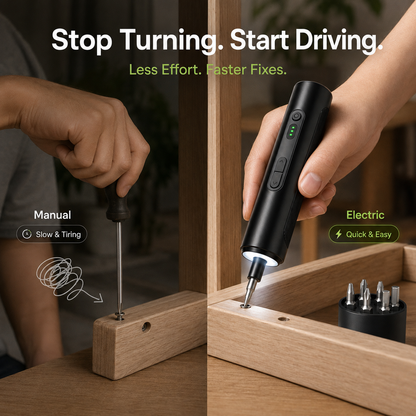 🔧 35-in-1 Rechargeable Electric Screwdriver — Compact Power for Everyday Fixes
