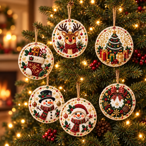 ✨5D Full Round Drill Diamond Painting Kit -🎄Christmas Decorations