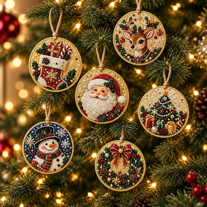 ✨5D Full Round Drill Diamond Painting Kit -🎄Christmas Decorations