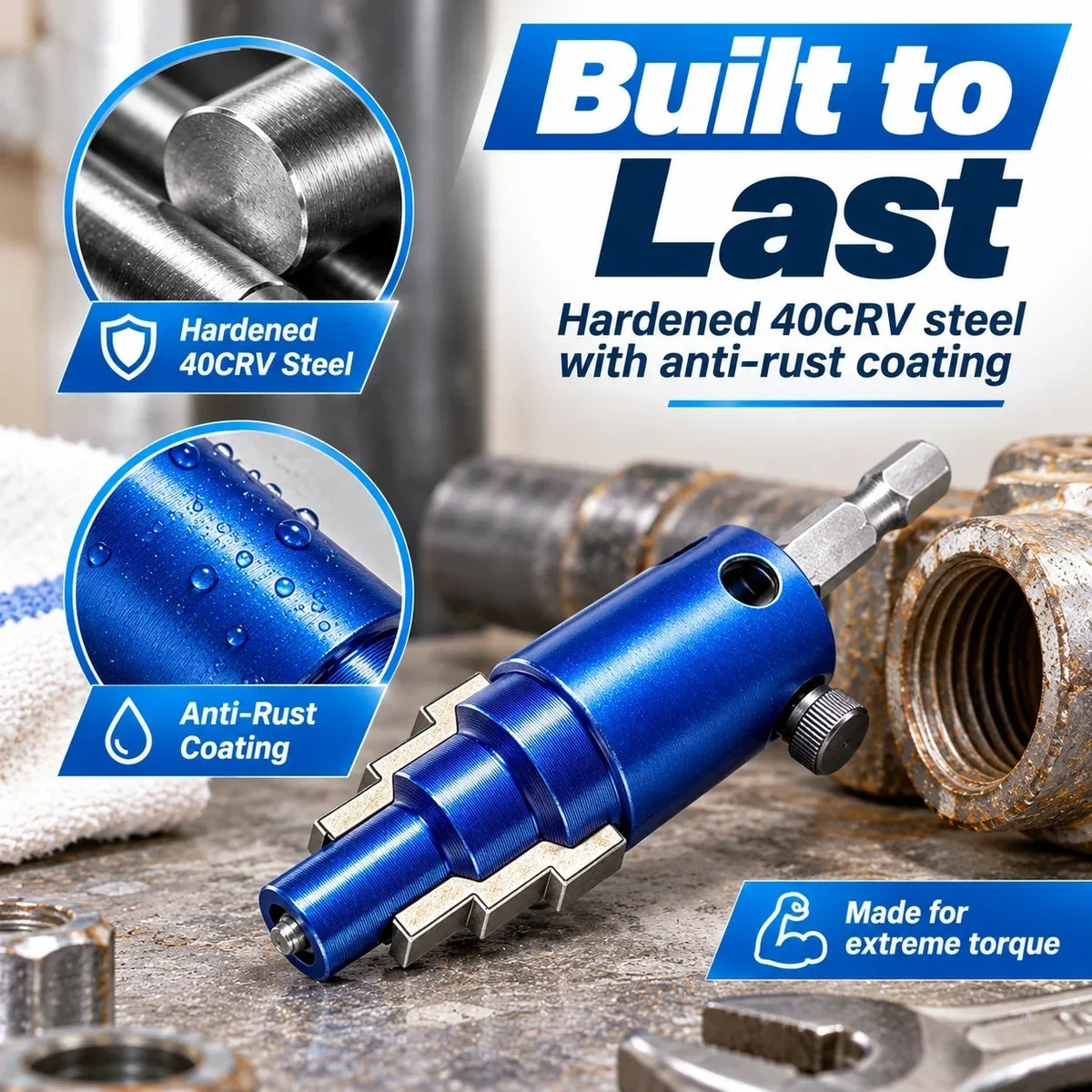 🔧3-Size Pipe Extractor Tool for Broken Pipes & Valves