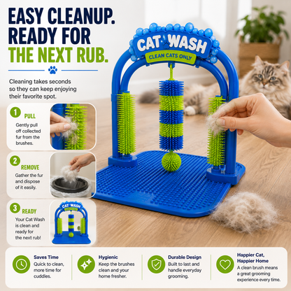 🐾🐱Self-Grooming Cat Brush Arch – Rub, Scratch & Catch Loose Fur