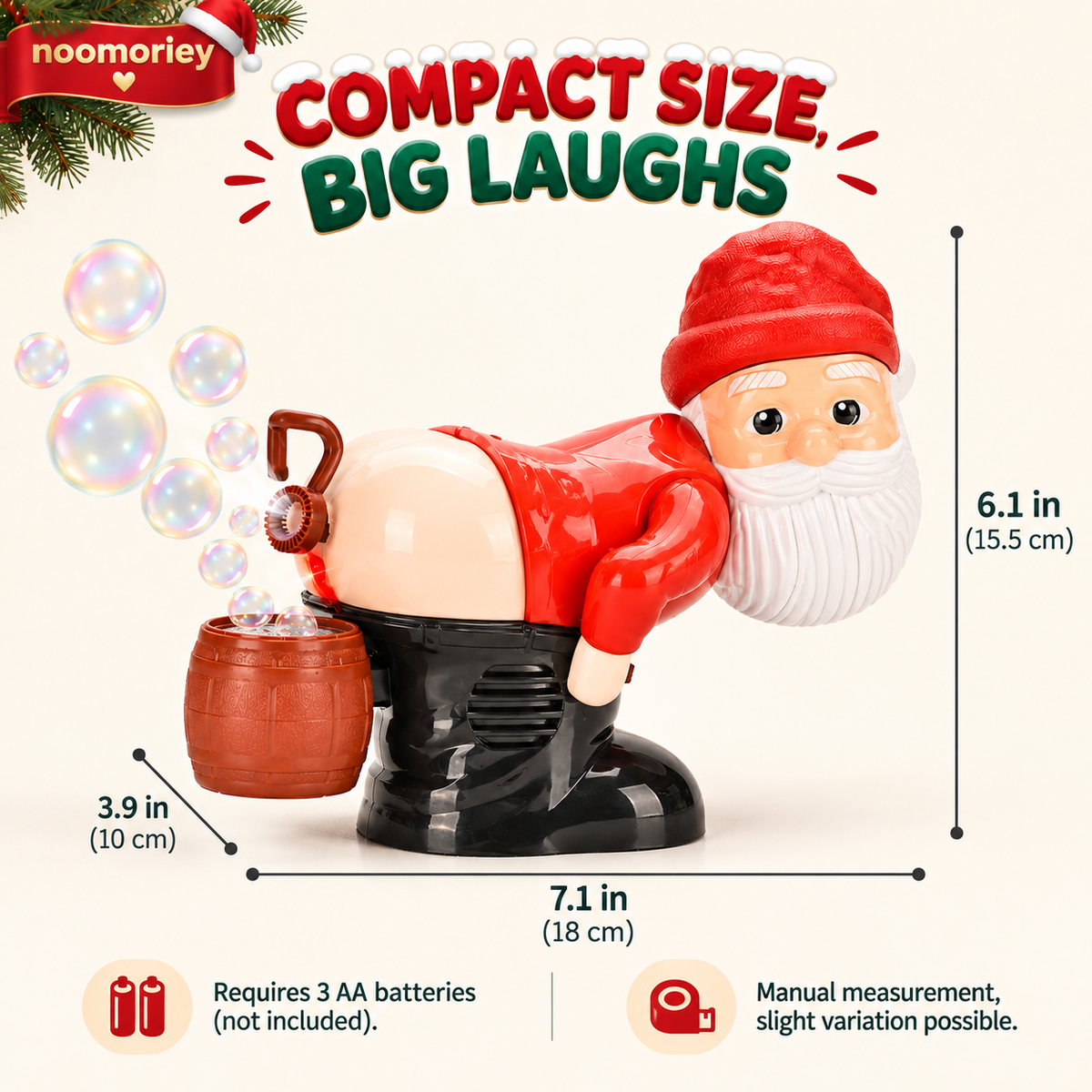🎅 50% OFF Farting Santa Bubble Machine – The Christmas Toy That Gets Everyone Laughing