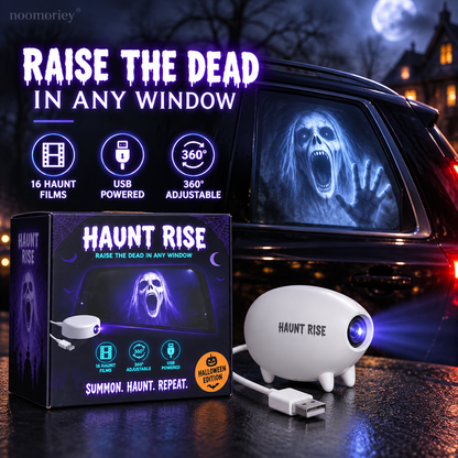 🔥Halloween Window Projector 👻 16 Spooky Films USB Powered Holiday Decor