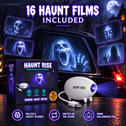 🔥Halloween Window Projector 👻 16 Spooky Films USB Powered Holiday Decor