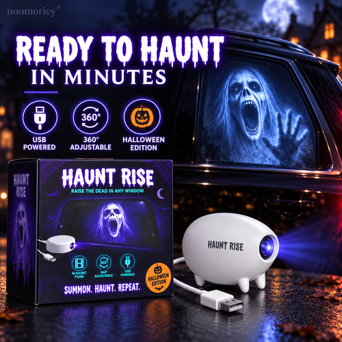 🎃 Halloween Window Projector 👻 6 Spooky Films USB Powered Holiday Decor