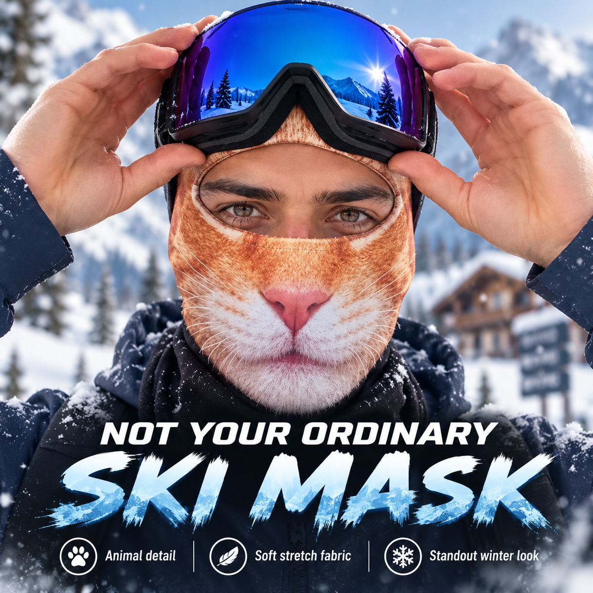 🦊 Animal Face Ski Mask – The Winter Balaclava Everyone Will Ask About
