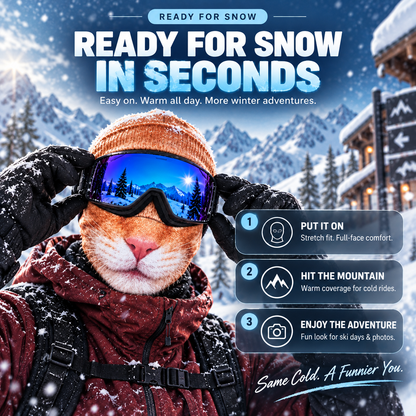 🦊 Animal Face Ski Mask – The Winter Balaclava Everyone Will Ask About