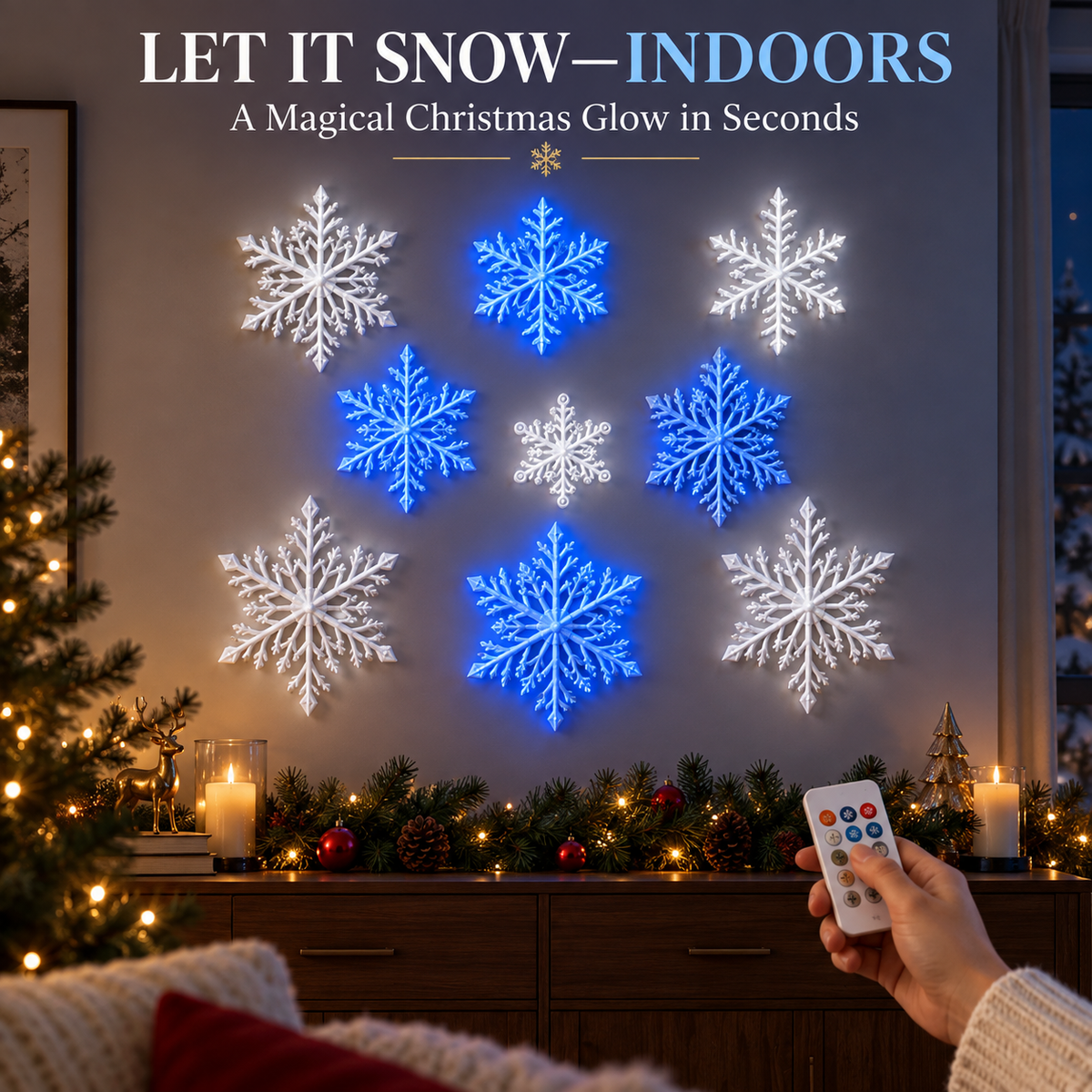 ❄️ Turn Any Wall Into a Glowing Winter Wonderland