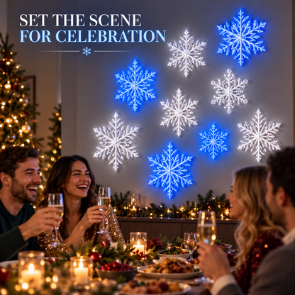 🔥 50% OFF ❄️LED Snowflake Wall Lights – Magical Christmas Home Decor