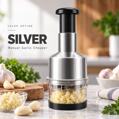 🥣Chop Garlic Faster – Press-Down Manual Food Chopper