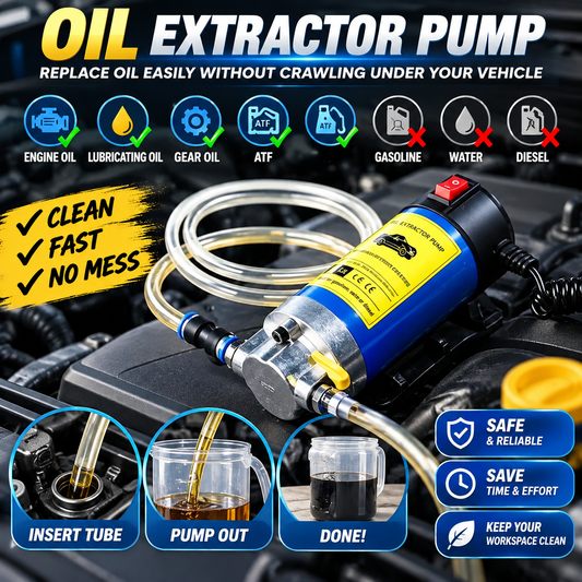🔧 Portable Oil Transfer Pump – 12V / 24V Engine Oil Extractor