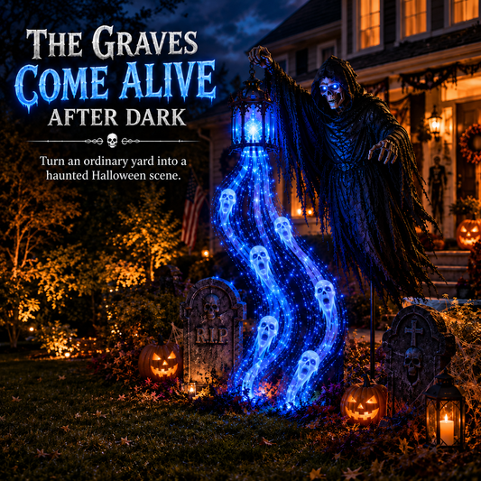 🔥Animated Halloween Soul Harvester Garden Light Collection💀Halloween Arrival Guarantee: Refund if not delivered on time