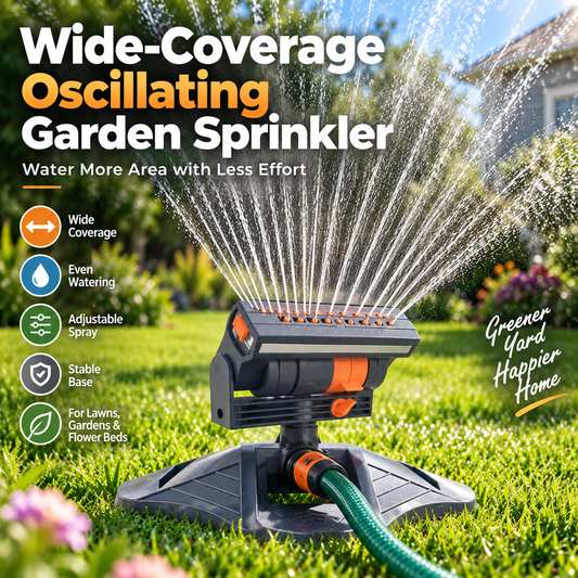 🏆 Last day special offer: 50% OFF 🔥 Over 600,000 units sold in 2026! Automatic rotating lawn sprinkler