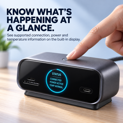 📲 Smart Display USB-C Docking Station – One Cable, A Complete Desktop Setup