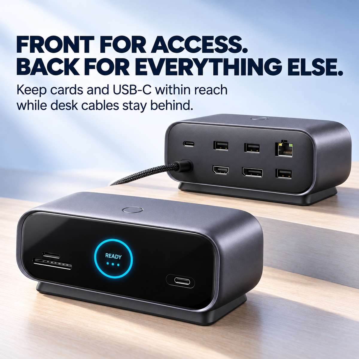 📲 Smart Display USB-C Docking Station – One Cable, A Complete Desktop Setup