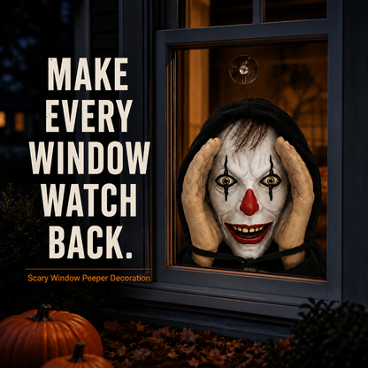 🤣👻Scary Peeper Freak Halloween Decoration – The Ultimate Window Prank! 🎃🧟‍♀️