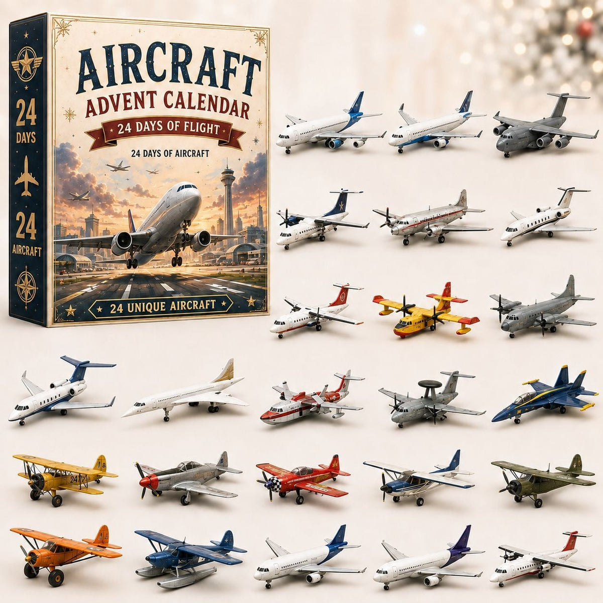 24-Day Aviation Advent Calendar – 24 Collectible Aircraft Surprises