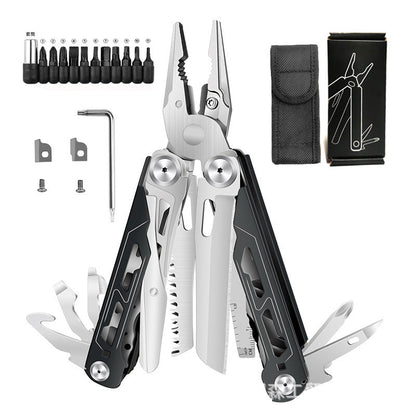 🛠️16-in-1 Camping Multi-Tool with Full-Size Scissors & Carrying Pouch