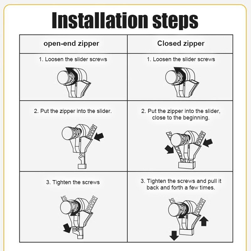 🧥Easy Installation Zipper Repair Kit